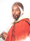 a pastel portrait